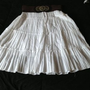 White skirt