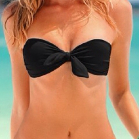 Victoria Secret Black Bandeau Bikini Top