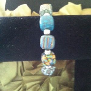 Turquoise look Stretch Braclet