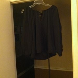 Black sheet glam blouse