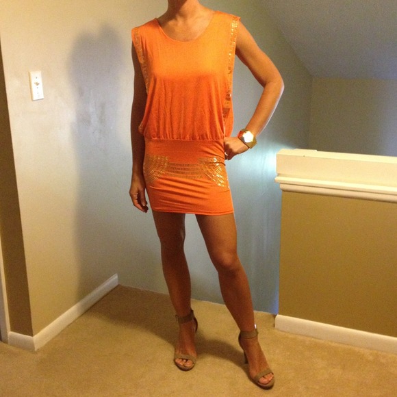 Dresses & Skirts - Orange mini dress
