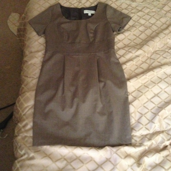 Never been worn brown gingham dress!