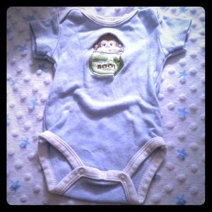 Peek-a-boo baby onesie