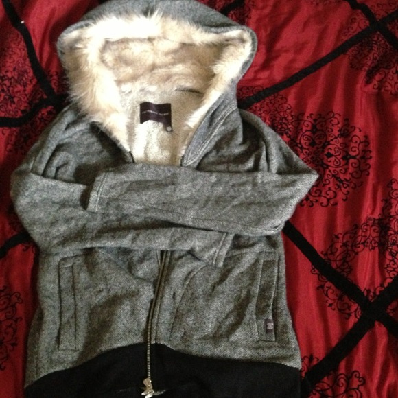 Victoria's Secret fur hoodie