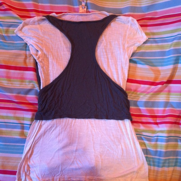 White tee with attached sweater💞 - Picture 2 of 2