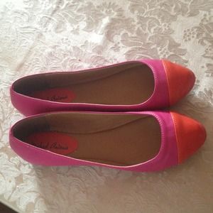 Pink/orange flats