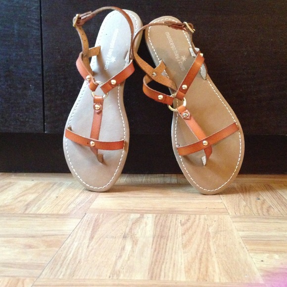 Brown flats never worn