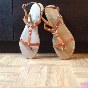 Brown flats never worn