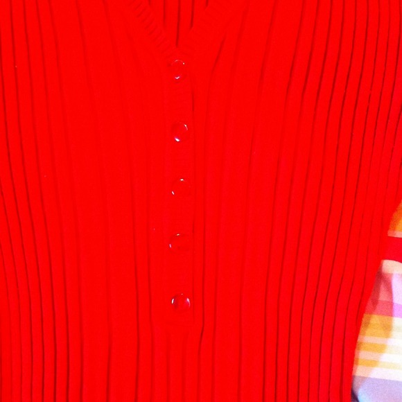 Red stretch sweater - Picture 2 of 2
