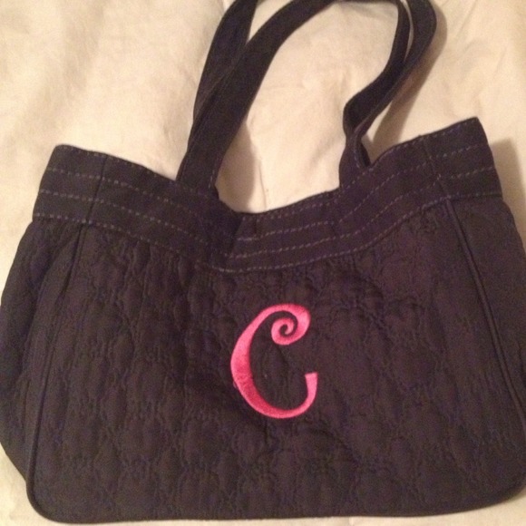 🚫🚫SOLD🚫🚫Quilted 31 Purse with embroidered init