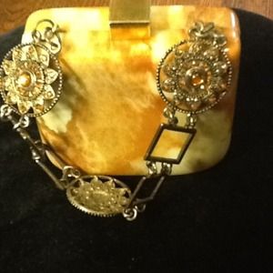 REDESIGNED MARBLIZED HARD CASE HANDBAG