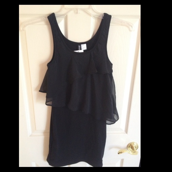 Brand new with tags H&M black mini dress size 2