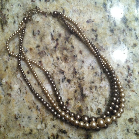 💢 BUNDLED ombré pearl necklace