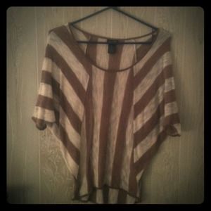 Brown and creme blouse:)