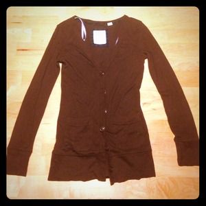 Brown energie cardigan