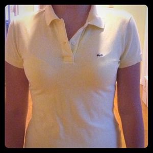 Light Yellow Lacoste Polo (slim fit)