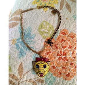 BETSEY JOHNSON JAGUAR NECKLACE