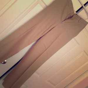 Banana republic 100% silk khaki colored slacks