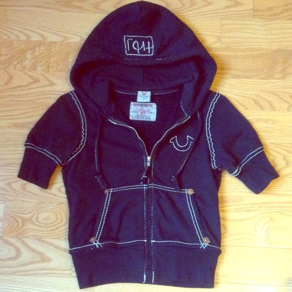 True Religion Short Sleeve Zip Up RESERVED