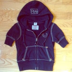 True Religion Short Sleeve Zip Up RESERVED