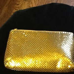 VINTAGE GOLD METAL CLUTCH