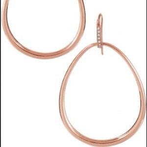 Auth Stella & Dot Goddess Earrings - Rose Gold