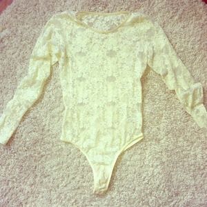 American Apparel Cream Bodysuit