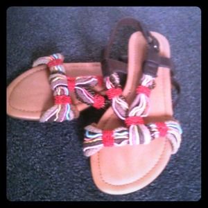 Multicolored sandals