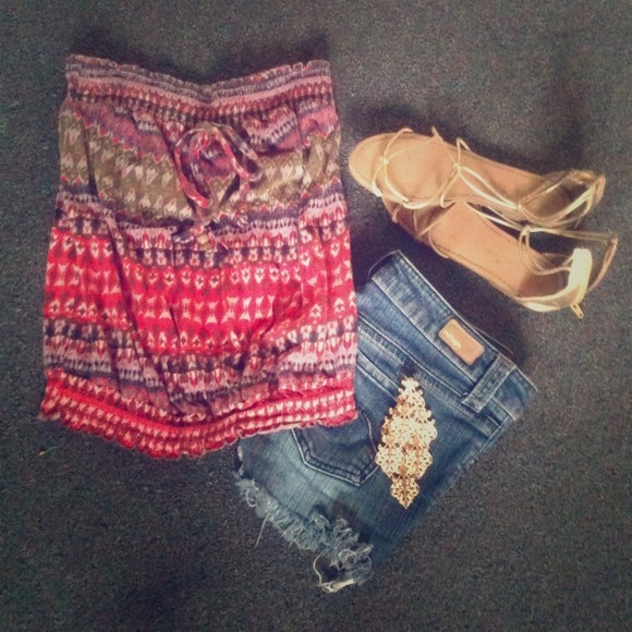 Aztec looking tube top