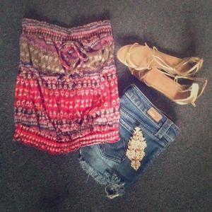 Aztec looking tube top