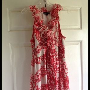 Rampage red and cream dress *TRADE*