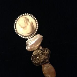 Fab Rebecca Collins Sterling Pin. Vintage HOST PIC