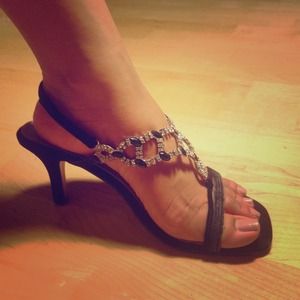 Annie diamond encrusted heels