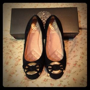 Vince Camuto Farina Black Ballet Flats