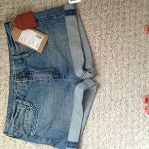 FRENCH CONNECTION jean shorts, light wash color