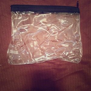 Clear cosmetic bags set of 10