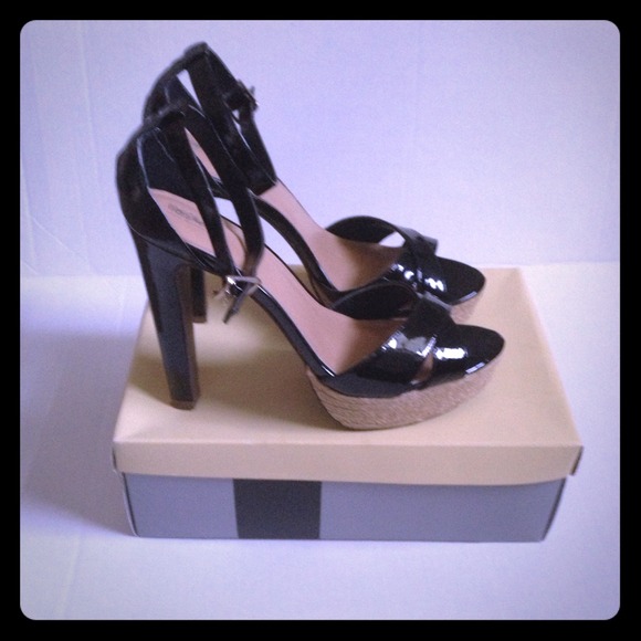 Mossimo “Petra” Patent Heeled Sandals