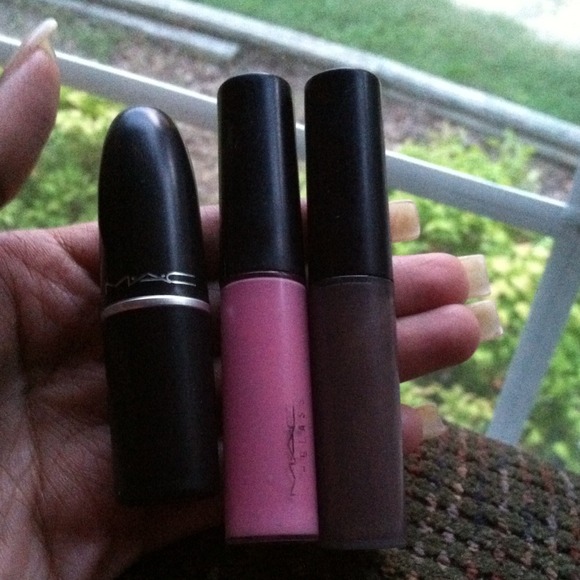 MAC Viva Glam Gaga, MAC Fancy Cat, & MAC Cyber.