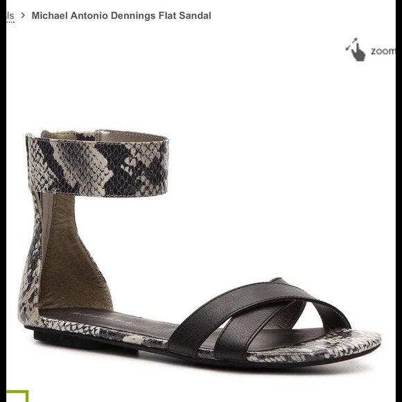 Michael Antonio snakeskin sandals