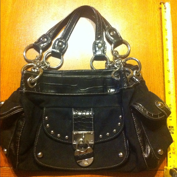Black kathy van zeeland handbag