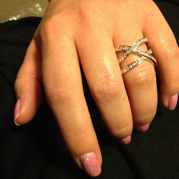 Rose Gold Plated Braided Triple Twist Ring Bling! - Picture 2 of 4