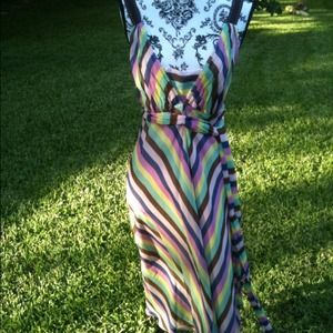 Gorgeous chevron silk dress REDUCED $35!!!