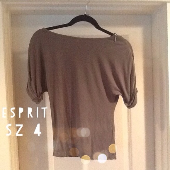 Esprit: Army Green Casual Tee