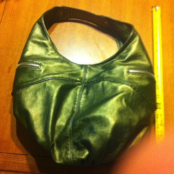 Large green kathy van zeeland handbag - Picture 2 of 3