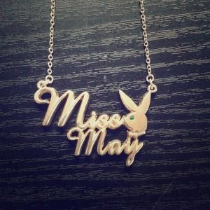 Play boy bunny Miss May necklace