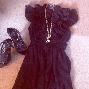 Black cocktail dress