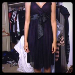 Purple and Black Dress