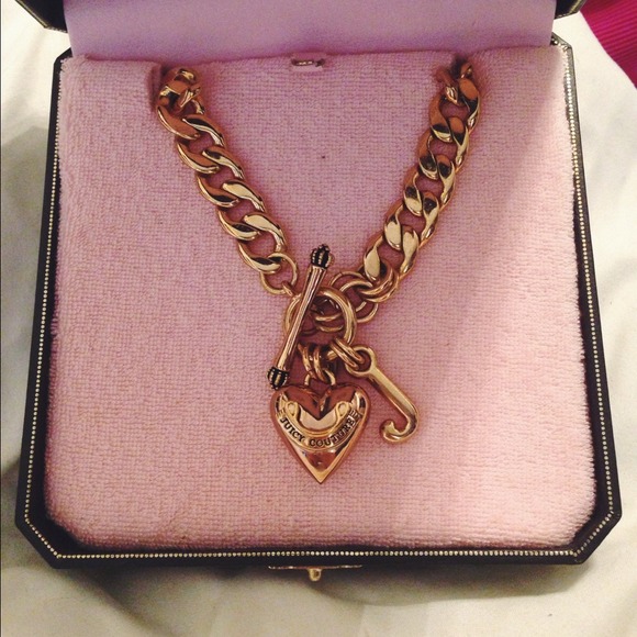 Juicy couture gold starter charm necklace
