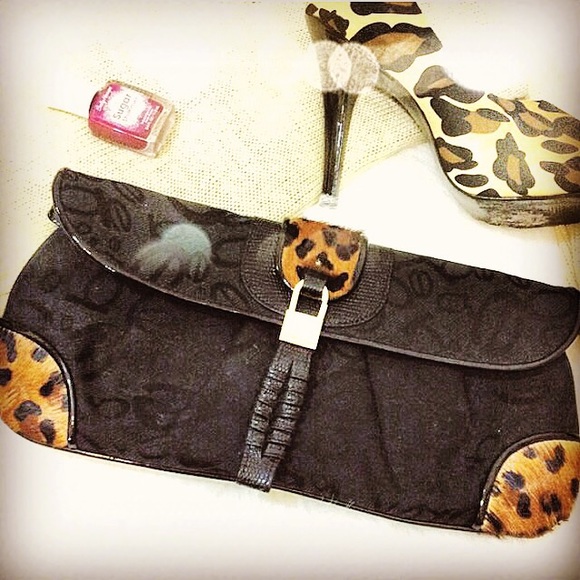 Bebe purse with Leopard accents BNWOT