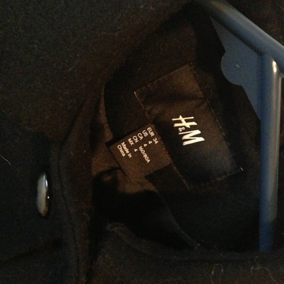 🚫SOLD🚫Peter Pan Collared Black Coat - Picture 3 of 4